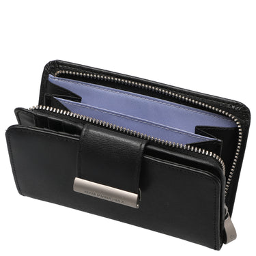 Mandarina Duck Hera 3.0 Wallet with Snap Button 14 cm (Color: black)