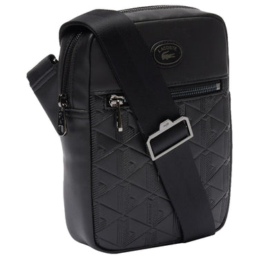 Lacoste Nomogramme - Borsa a tracolla verticale 21 cm (nero)