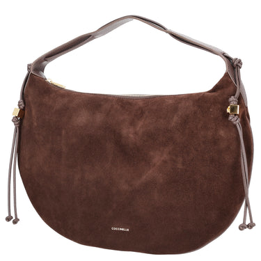 Coccinelle Thess Suede Bim - Bolso de hombro 45 cm (brunette/brunet)