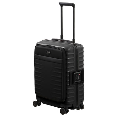 TITAN OVERSEAS - 4-Wheel Cabin Trolley S 55/23cm mit Vortasche (nightshade black, 55 cm)