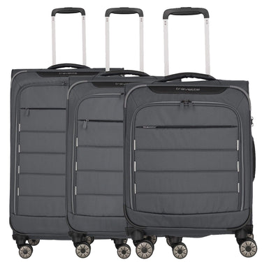 Travelite Skaii 4-Wheel Trolley Set 3pcs. S/M adult/L adult (gipfelgrau)