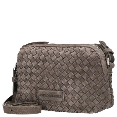 Les Visionnaires Lynn Weave Cozy - Borsa a tracolla (Colore: grigio scuro)