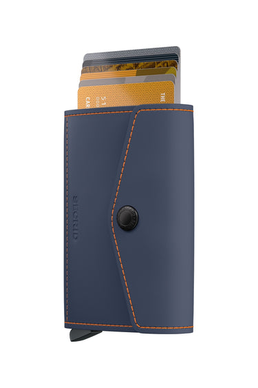 Secrid Envelope Matte - Wallet 8cc 10.2 cm RFID (night blue-orange)