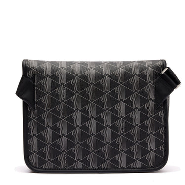 Lacoste The Blend Messenger - Sac bandoulière L 29 cm (monogram noir gris)