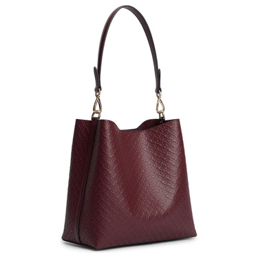 Tommy Hilfiger Icon Shoulder Bag Mono - Bolso de hombro 26 cm (oxblood)