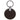 Porsche Design Circle - Schlüsselanhänger 9 cm (dark brown)