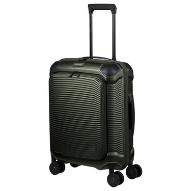 Travelite Millennium - Trolley da cabina con 4 ruote e tasca frontale S 55 cm (pine green)