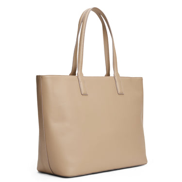 Tommy Hilfiger Logo Tape - Shopper 44 cm (couleur : taupe côtier)