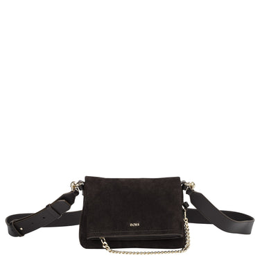 BOSS Women Yelena Flap Crossbody - Umhängetasche (dark brown)