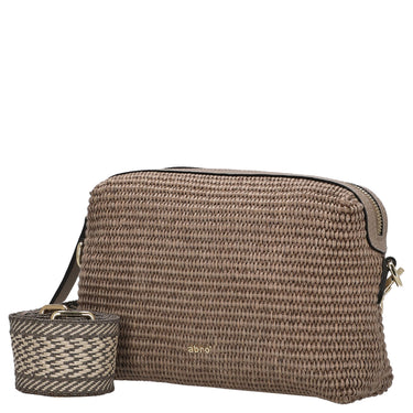 abro Kaia Raffia - Borsa a tracolla 21 cm (siena)
