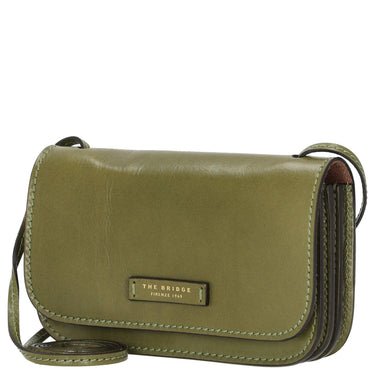 The Bridge Rustici - Bolso bandolera 20 cm (color: verde higo)