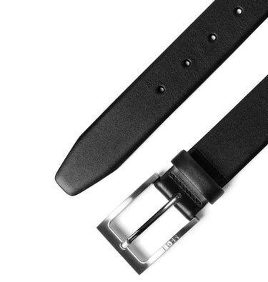 BOSS Barnabie - Ceinture en cuir avec boucle ardillon 3.5 cm (black, 110)