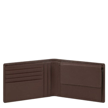Piquadro Akron - Men's Wallet 4cc 13 cm (dark brown)