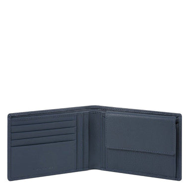 Piquadro Akron - Men's Wallet 4cc 13 cm (blue)