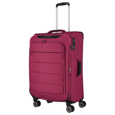 Travelite Skaii - 4-Wheel Trolley M 67 cm Adult (Color: evening red)