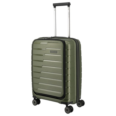 Travelite Air Base - Trolley de cabina de 4 ruedas con bolsillo frontal S 55 cm (oliva)