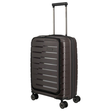 Travelite Air Base - 4-Wheel Cabin Trolley with Front Pocket S 55 cm (Color: coffee)
