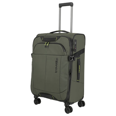 Travelite Briize - 4-Rollen-Trolley M 67 cm erw. (khaki)