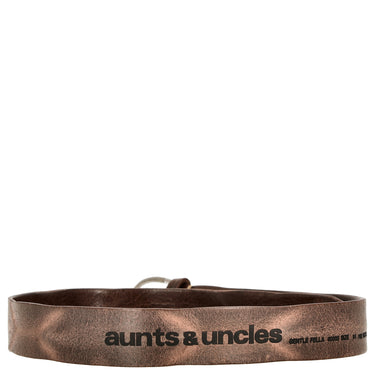 aunts & uncles Trousers Pride Gentle Fella - ceinture en cuir patch (marron foncé, 110 cm)
