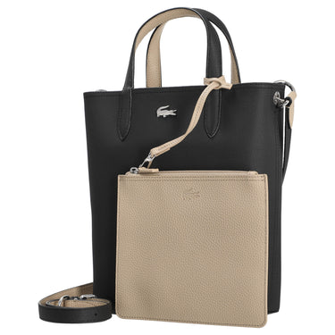 Lacoste Anna - bolso shopper vertical 29 cm (noir krema)