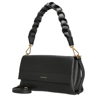 Coccinelle Boheme Grana Double - Borsa a tracolla 26 cm (colore: noir, cognac)