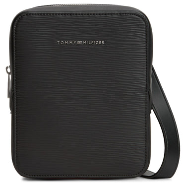 Tommy Hilfiger Business Saffiano Mini Reporter - Bolso bandolera 21 cm (black)