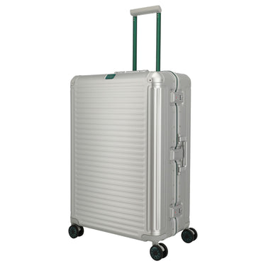 Travelite Next 75 Years Anniversary Edition - 4-Wheel Trolley L 77 cm (Silver-Green)