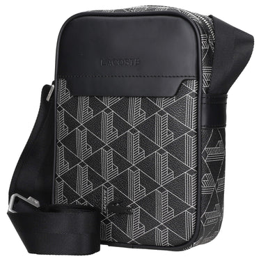 Lacoste The Blend - sac bandoulière vertical 21.5 cm (monogram noir gris)