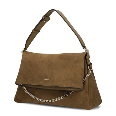 BOSS Women Yelena Shoulder Bag - Schultertasche 38 cm (medium beige)
