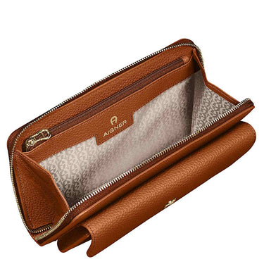 Aigner Fashion - Custodia per telefono/Portafoglio 6cc 20 cm (marrone cognac)