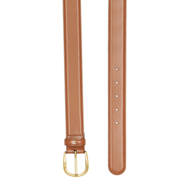 Aigner Basic Belt - Ceinture 35 mm Boucle S (couleur : cognac, 100)