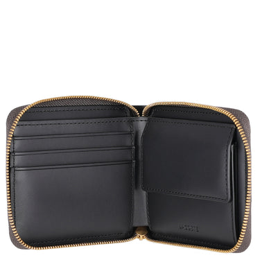 Lacoste The Blend Compact Zip Wallet - Geldbörse 3cc 11 cm (mono slate black shitake)