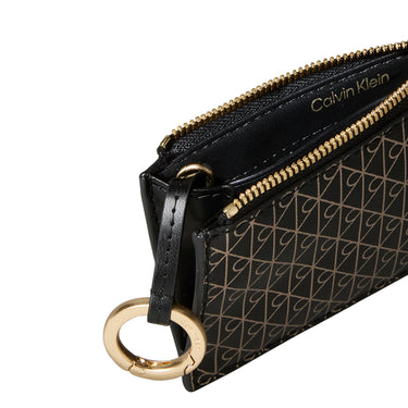 Calvin Klein Emblem AOP Top Zip - Credit Card Holder 4cc 13 cm (black aop)