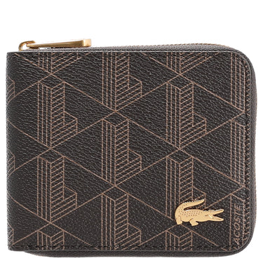 Lacoste The Blend Compact Zip Wallet - Geldbörse 3cc 11 cm (mono slate black shitake)