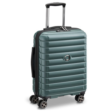 Delsey Paris Shadow 5.0 - Trolley Cabina a 4 Ruote Slim Line USB 55 cm (verde)