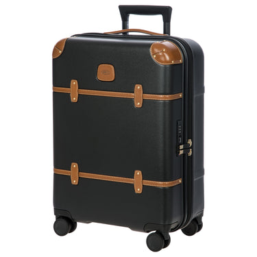 Brics Bellagio - Trolley da cabina a 4 ruote 55 cm riciclato (nero/marrone)