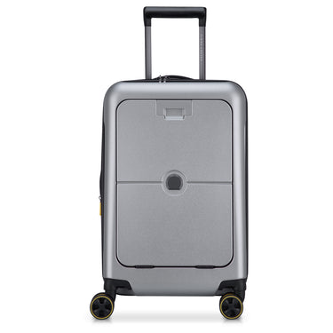 Delsey Paris Turenne 2.0 - Trolley de cabina con 4 ruedas y bolsillo delantero 55 cm USB erw. (silber)