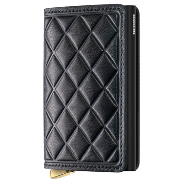 Secrid Slimwallet Emboss Diamond - Credit Card Holder 6cc 10.2 cm RFID (black+)
