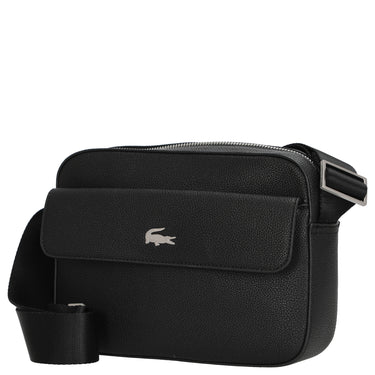 Lacoste Nomogramme Embossed - Crossbody Bag (Color: black)