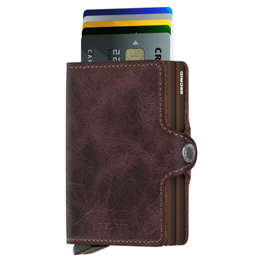 Secrid Vintage Twinwallet - Portafoglio RFID 7 cm (cioccolato)