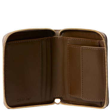 Calvin Klein Foil Logo Square Zip - Wallet 5cc 10.5 cm (black/toasted coconut)