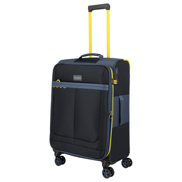 Travelite Color Craze - Valise trolley 4 roues M 66 cm extensible (couleur : bleu foncé)
