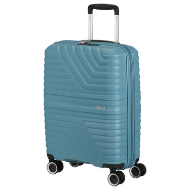 American Tourister Selection Flytwist - 4-Rollen-Kabinentrolley 55 cm erw. (blau)