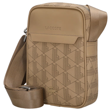 Lacoste The Blend - Vertical Shoulder Bag 21.5 cm (Monogram Black Gray)