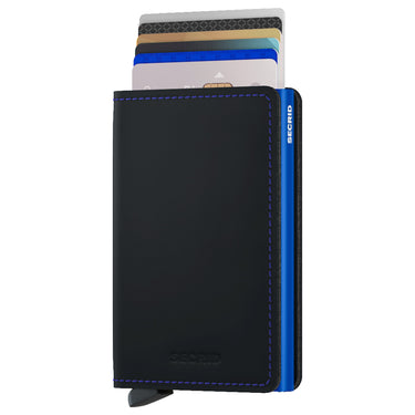 Secrid Matte Slimwallet - Wallet RFID 6.8 cm (Color: black-blue)
