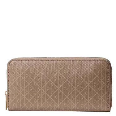 Calvin Klein Emblem AOP Long Zip - Wallet 4cc 19 cm (desert taupe aop)
