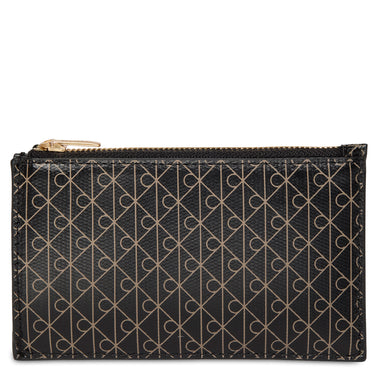 Calvin Klein Emblem AOP Top Zip - Credit Card Holder 4cc 13 cm (black aop)