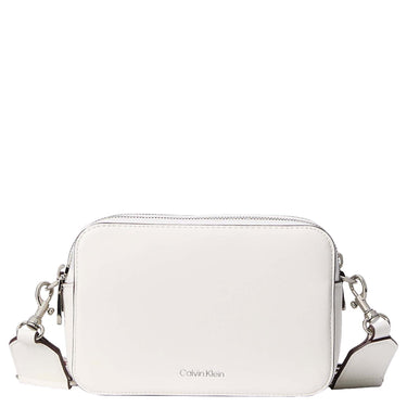 Calvin Klein Webbing Double Strap - Umhängetasche 18 cm (white alyssum)