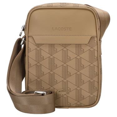 Lacoste The Blend - Vertical Shoulder Bag 21.5 cm (Monogram Black Gray)