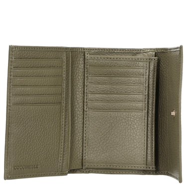 Coccinelle Metallic Soft - Portafoglio 12cc 14 cm (verde alloro)